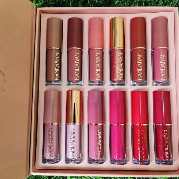 HANDAIYAN 12 Colors Liquid Lipstick Set Matte Lip Gloss, Velvet Lip Gloss - Picture 9 of 9